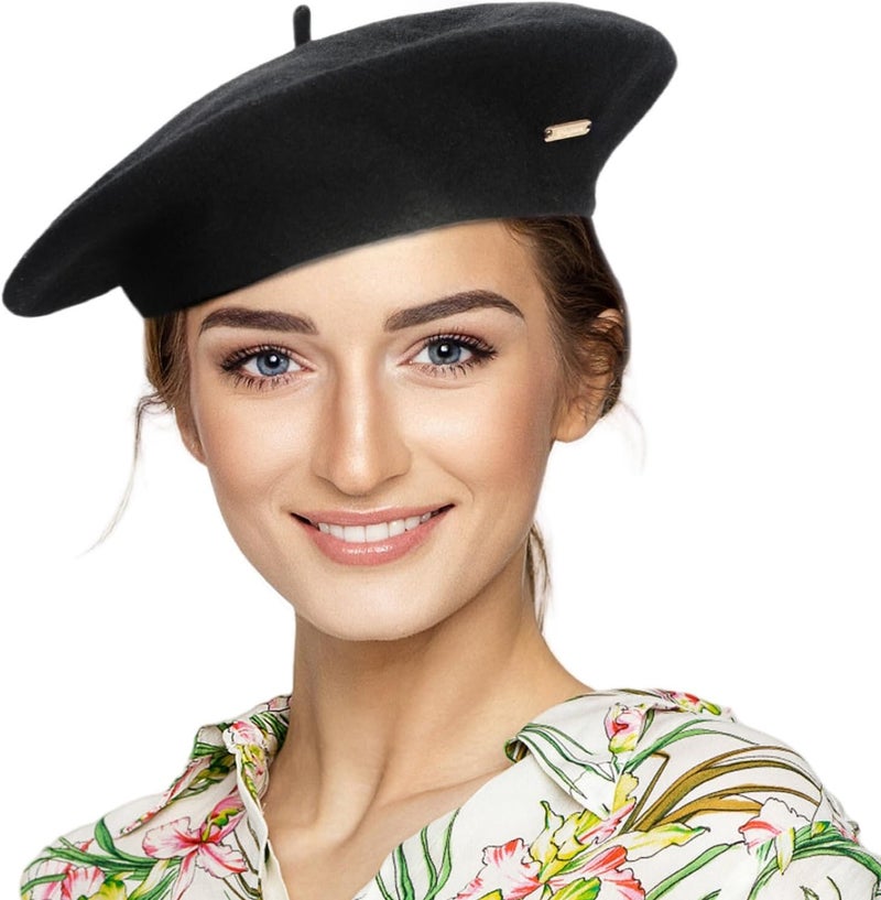 recapitula Satin Lining Classic Wool Beret Hats for Women Man Painter hat French Beret for Man Woman Warm Winte. - Image 1